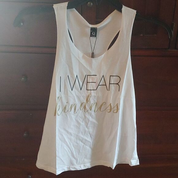 Racer back Shirt. I WEAR KINDNESS Size Small NWT - Picture 2 of 8